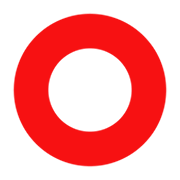 ⭕ Emoji hohler roter Kreis emojidex 1.0.34.