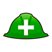 Emoji ⛑️ Elmetto Con Croce Bianca su emojidex 1.0.34.