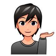 💁🏼 Emoji Persona De Mostrador De Información: Tono De Piel Claro Medio en emojidex 1.0.34.