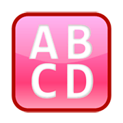 Emoji 🔠 Pulsante Con Lettere Latine Maiuscole su emojidex 1.0.34.