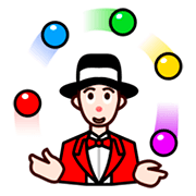 🤹🏻 Emoji Jongleur(in): helle Hautfarbe emojidex 1.0.34.