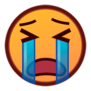 😭 Emoji Rosto Chorando Aos Berros na emojidex 1.0.34.