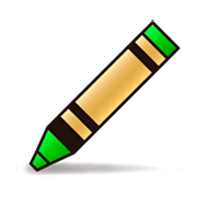 Émoji 🖍️ Crayon Pastel sur emojidex 1.0.34.