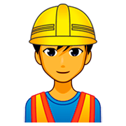 👷‍♂️ Emoji Obrero Hombre en emojidex 1.0.34.