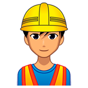 Obrero Hombre: Tono De Piel Medio emojidex 1.0.34.