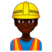 Bauarbeiter: dunkle Hautfarbe emojidex 1.0.34.