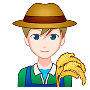 Emoji 👨🏻‍🌾 Contadino: Carnagione Chiara su emojidex 1.0.34.