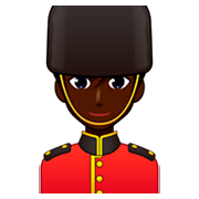 💂🏿‍♂️ Emoji Guardia Hombre: Tono De Piel Oscuro en emojidex 1.0.34.