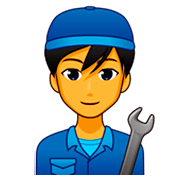 Emoji 👨‍🔧 Meccanico Uomo su emojidex 1.0.34.
