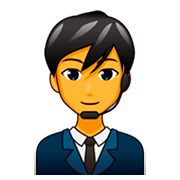 Émoji 👨‍💼 Employé De Bureau sur emojidex 1.0.34.