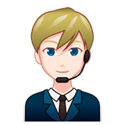 👨🏻‍💼 Emoji Oficinista Hombre: Tono De Piel Claro en emojidex 1.0.34.