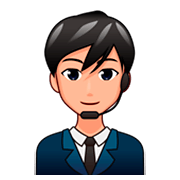 👨🏼‍💼 Emoji Oficinista Hombre: Tono De Piel Claro Medio en emojidex 1.0.34.