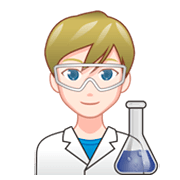 Emoji 👨🏻‍🔬 Scienziato: Carnagione Chiara su emojidex 1.0.34.