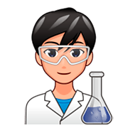 Emoji 👨🏼‍🔬 Scienziato: Carnagione Abbastanza Chiara su emojidex 1.0.34.