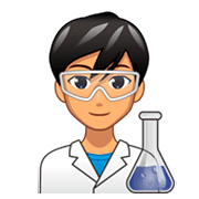 👨🏽‍🔬 Emoji Cientista Homem: Pele Morena na emojidex 1.0.34.