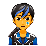 Emoji 👨‍🎤 Cantante Uomo su emojidex 1.0.34.