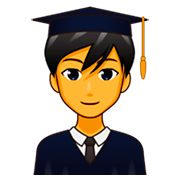 Emoji 👨‍🎓 Studente su emojidex 1.0.34.