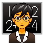 Émoji 👨‍🏫 Enseignant sur emojidex 1.0.34.