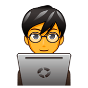 Emoji 👨‍💻 Tecnologo su emojidex 1.0.34.