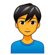 Emoji 👨 Uomo su emojidex 1.0.34.