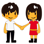 Mann und Frau halten Hände emojidex 1.0.34.