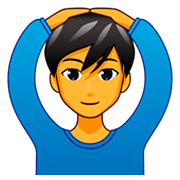 Emoji 🙆‍♂️ Uomo Con Gesto OK su emojidex 1.0.34.