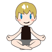 Emoji 🧘🏻‍♂️ Uomo In Posizione Del Loto: Carnagione Chiara su emojidex 1.0.34.