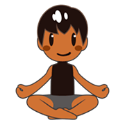🧘🏾‍♂️ Emoji Homem Na Posição De Lótus: Pele Morena Escura na emojidex 1.0.34.