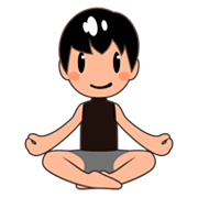 🧘🏼‍♂️ Emoji Hombre En Posición De Loto: Tono De Piel Claro Medio en emojidex 1.0.34.