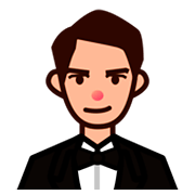 Emoji 🤵🏼 Persona In Smoking: Carnagione Abbastanza Chiara su emojidex 1.0.34.