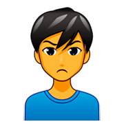 🙎‍♂️ Emoji Homem Fazendo Bico na emojidex 1.0.34.