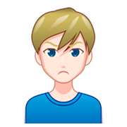 🙎🏻‍♂️ Emoji Homem Fazendo Bico: Pele Clara na emojidex 1.0.34.