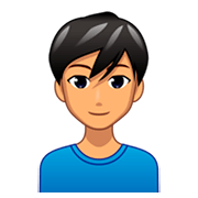 👨🏽 Emoji Homem: Pele Morena na emojidex 1.0.34.