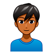 Émoji 👨🏾 Homme : Peau Mate sur emojidex 1.0.34.