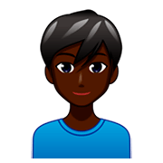 Émoji 👨🏿 Homme : Peau Foncée sur emojidex 1.0.34.