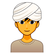 Emoji 👳‍♂️ Uomo Con Turbante su emojidex 1.0.34.