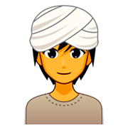 Emoji 👳 Persona Con Turbante su emojidex 1.0.34.