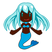 🧜🏿‍♀️ Emoji Meerjungfrau: dunkle Hautfarbe emojidex 1.0.34.