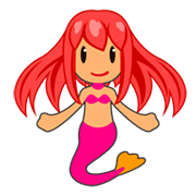 Émoji 🧜🏽‍♀️ Sirène : Peau Légèrement Mate sur emojidex 1.0.34.