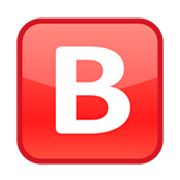 Émoji 🅱️ Groupe Sanguin B sur emojidex 1.0.34.