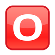 🅾️ Emoji Großbuchstabe O in rotem Quadrat emojidex 1.0.34.