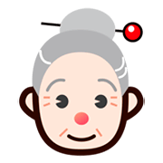 Emoji 👵🏻 Donna Anziana: Carnagione Chiara su emojidex 1.0.34.