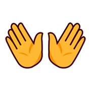 👐 Emoji Mãos Abertas na emojidex 1.0.34.