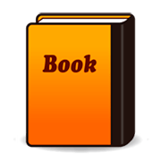 orangefarbenes Buch emojidex 1.0.34.
