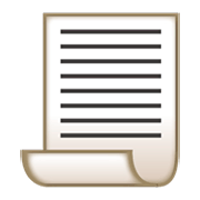 Emoji 📃 Pagina Con Piega su emojidex 1.0.34.