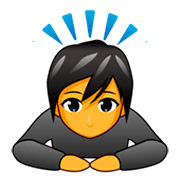 Émoji 🙇 Personne Qui S’incline sur emojidex 1.0.34.