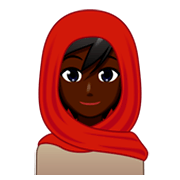 Mujer Con Hiyab: Tono De Piel Oscuro emojidex 1.0.34.