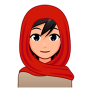 🧕🏼 Emoji Mujer Con Hiyab: Tono De Piel Claro Medio en emojidex 1.0.34.