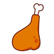 Emoji 🍗 Coscia Di Pollo su emojidex 1.0.34.