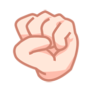 ✊🏻 Emoji erhobene Faust: helle Hautfarbe emojidex 1.0.34.